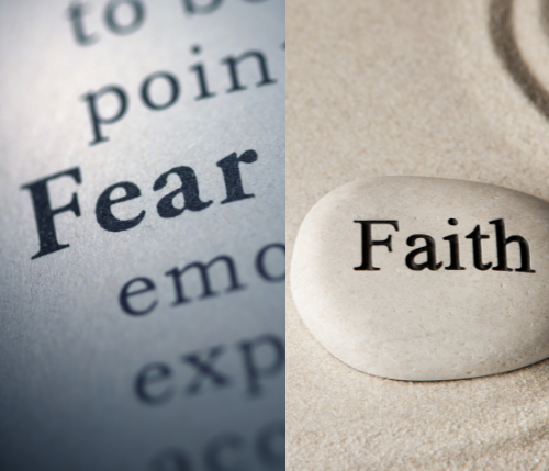 Faith or Fear… only one can reside in your heart, choose wisely.!